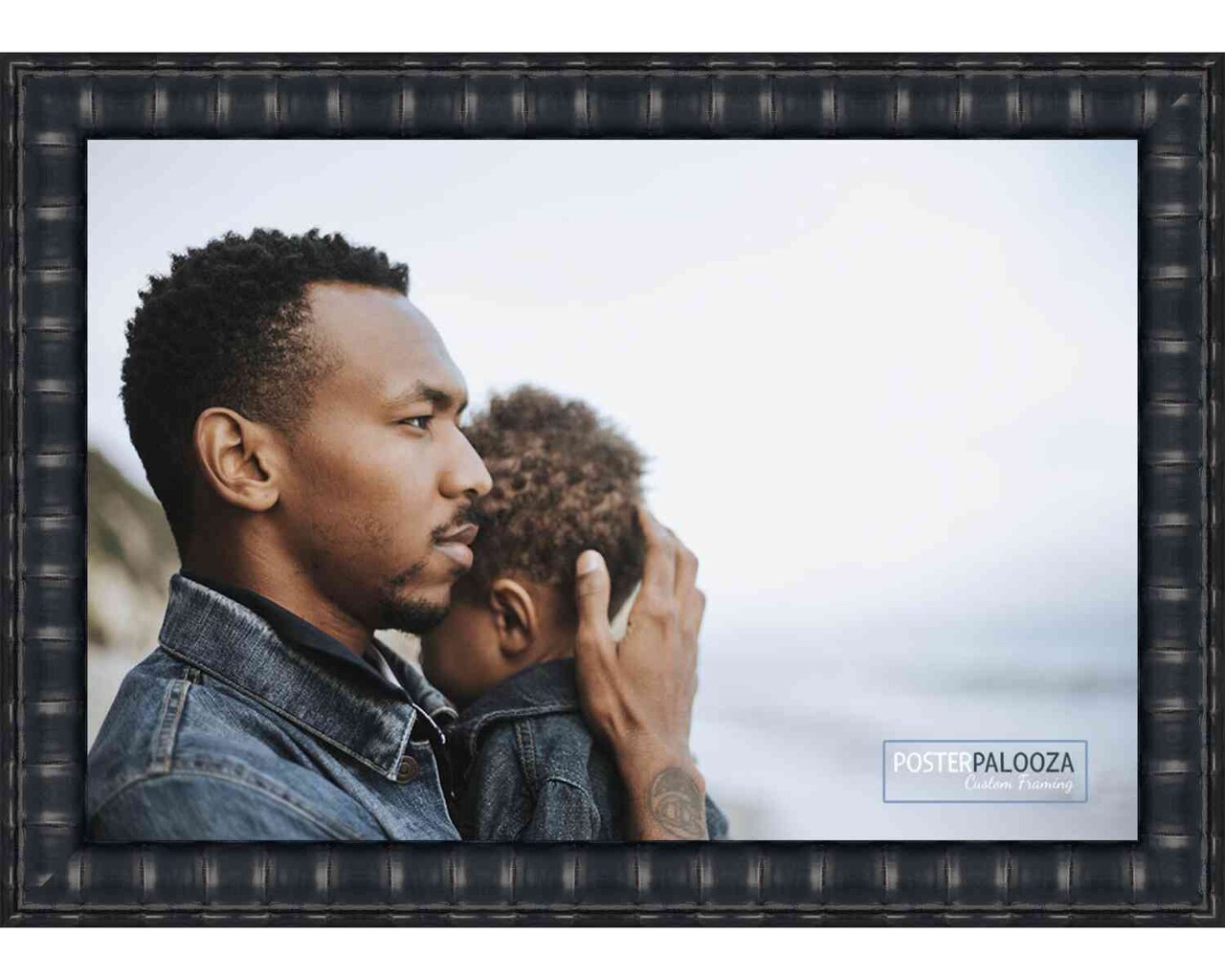 3x5 Bamboo Picture Frame with UV-Resistant Acrylic & Acid Free Backing, Available in 4 Finishes - Brown, Black, Gold, and Natural